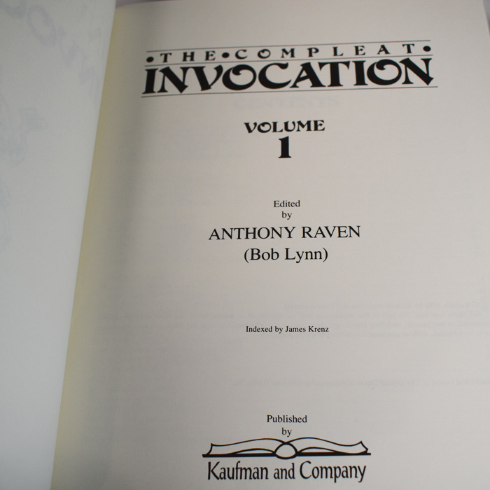 The Compleat Invocation Volumes 1-3 Kaufman - Image 5