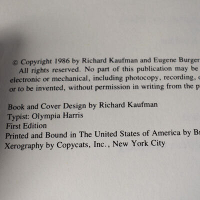Spirit theater Eugene Burger 1986 Kaufman first edition - Image 2
