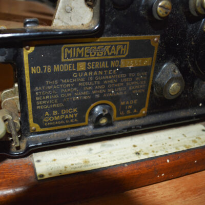 Charles Carter’s Personal Mimeograph Machine: its magic history! - Image 4