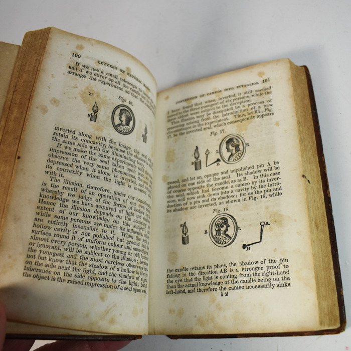 Letters on Natural Magic by Sir David Brewster dated 1843: leather bound - Image 4