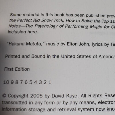 Seriously Silly: How to Entertain Children with Magic and Comedy by David Kaye 2005 first edition - Image 2