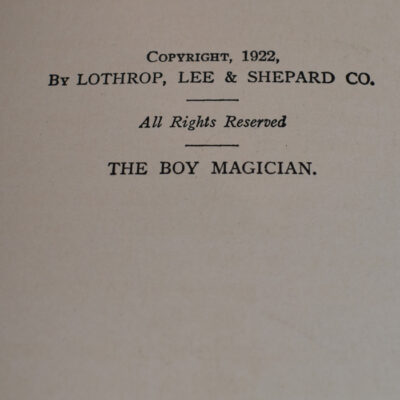 The Boy Magician Raymond Dixie: 1922 - Image 4