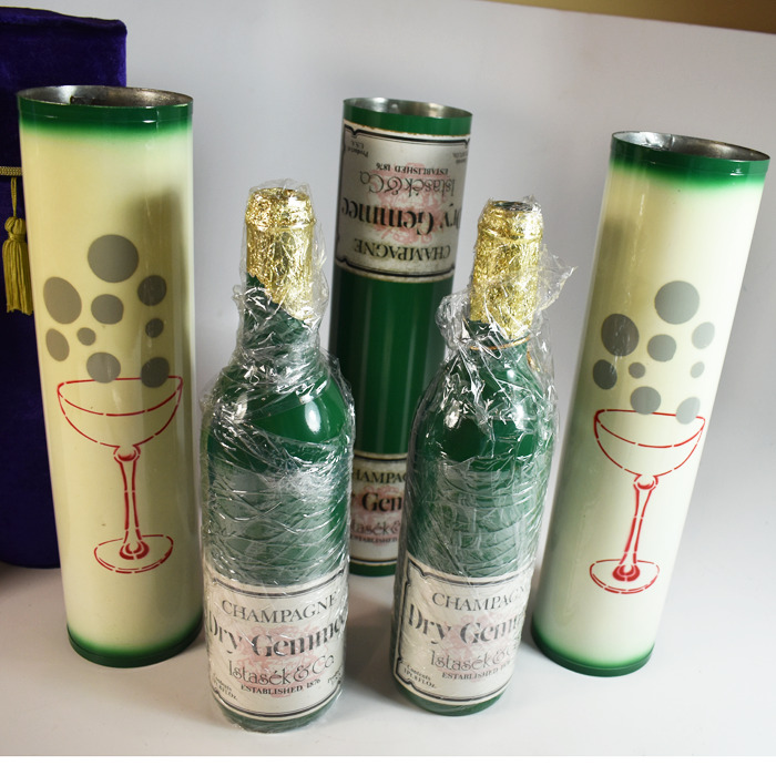 Imperial Champagne Tricky Bottles: a Mak Magic 1977 time capsule: scarce!