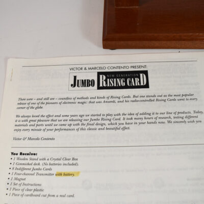 Billy McComb’s Own Marcel Contento Jumbo Card Rise: The finest electronic jumbo Card Rise Ever Made! - Image 4