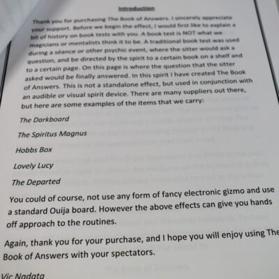 Outlaw Effects and Vic Nadata the Book Of Answers: Bizarre, Spiritualism, Seance etc.: as new - Image 6
