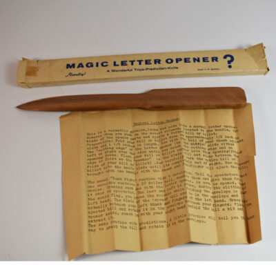 Vintage Wooden Billet Knife: West Germany: Original box and instructions: scarce 1950’s - Image 2