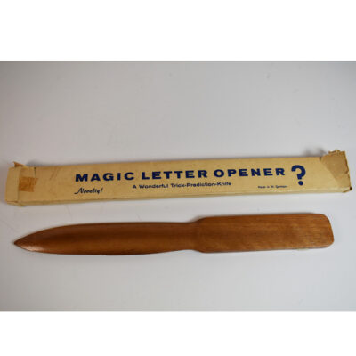 Vintage Wooden Billet Knife: West Germany: Original box and instructions: scarce 1950’s