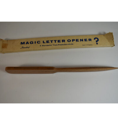 Vintage Wooden Billet Knife: West Germany: Original box and instructions: scarce 1950’s - Image 3