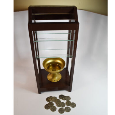 Vintage Abbott Coin Ladder with 18 Abbott Tokens! - Image 2