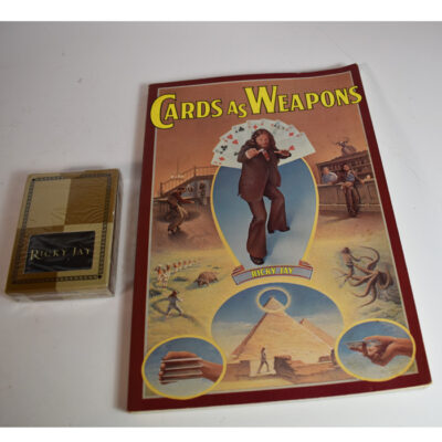 Ricky Jay Cards As Weapons and unopened pack of Playing Cards form the On the Stem Show