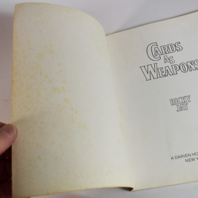 Ricky Jay Cards As Weapons and unopened pack of Playing Cards form the On the Stem Show - Image 4