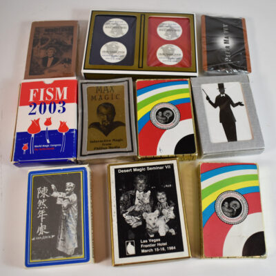 11 Assorted Magic Advertising Decks of Playing Cards