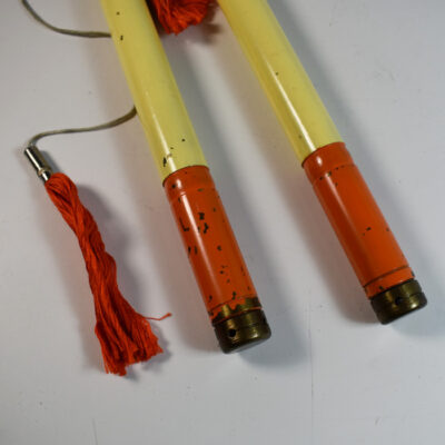Vintage Chinese Sticks: solid brass: 1950 scarce! - Image 3