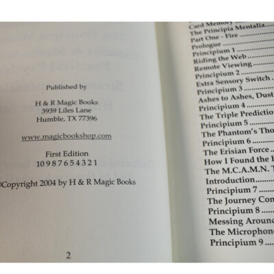 Artful Mentalism of Bob Cassidy first edition and print 2004 - Image 3
