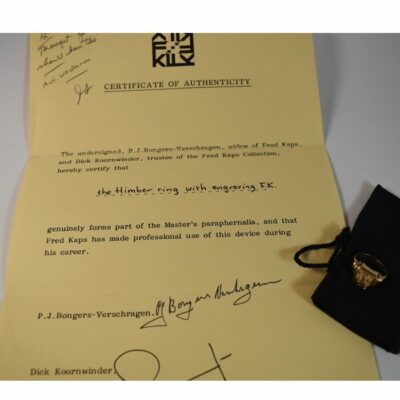 Fred Kaps Personally Owned and Performance Used Himber Ring - Image 3