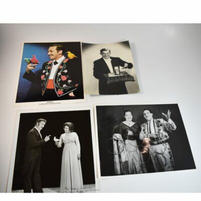 8 magician publicity Photos: 6 are signed : Includes Collectors Workshop's Nick Ruggerio and famed Magic Collector Dr John Henry Grossman - Image 2