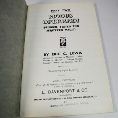 3 Early Eric Lewis Publications - Image 2