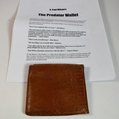 R Paul Wilson’s Predator Wallet In lizard skin made by Joe Porper: limited edition 2003