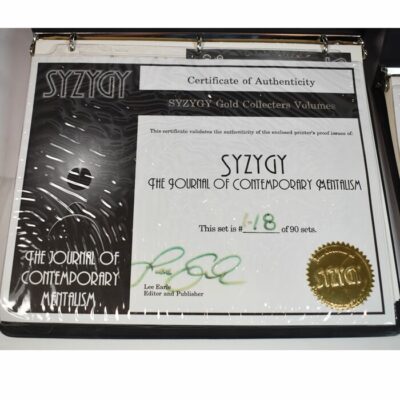 SYZYGY Gold Collectors Edition #18 of 90 in Two Volumes: with COA signed and numbered by Earl - Image 2