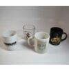 4 unused magic themed coffee mugs: Magic Castle, Brendamour, Magic Mickey and Houdini Magic Shop