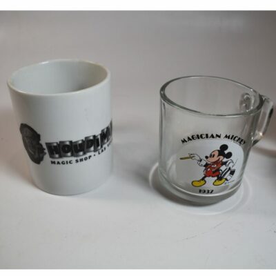 4 unused magic themed coffee mugs: Magic Castle, Brendamour, Magic Mickey and Houdini Magic Shop - Image 3
