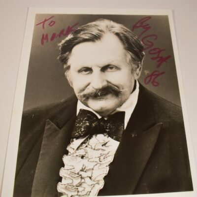 Albert Goshman 8x10 signed photo to Hank Moorehouse
