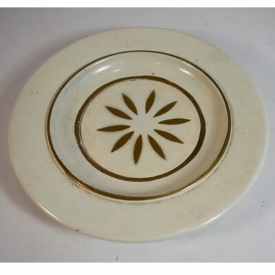 Thayer Magic Silk Plate circa 1935: hand turned wood plate