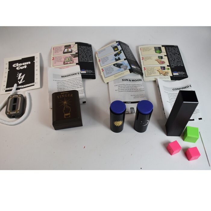 4 Tenyo Effects: Magicians Finger, Sun and Moon, Confused Cubes and Clean Cut