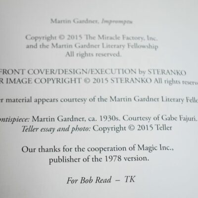 Martin Gardner Impromtu: 2015 The Miracle Factory - Image 4