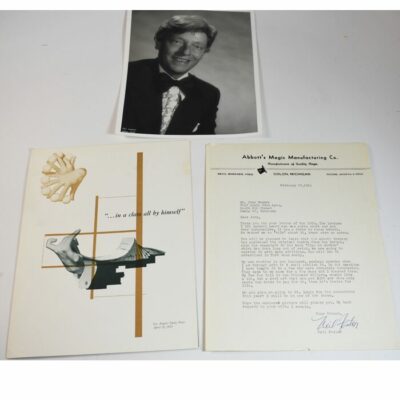 Neil Foster Ephemera Package with signed letter on Abbott Stationary