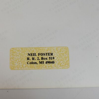 Neil Foster Ephemera Package with signed letter on Abbott Stationary - Image 3