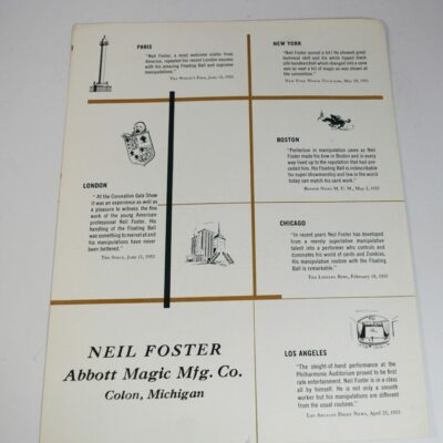 Neil Foster Ephemera Package with signed letter on Abbott Stationary - Image 6