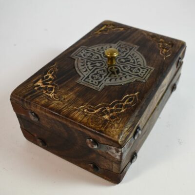 Viking Deluxe Locking Celtic Card Box - Image 5