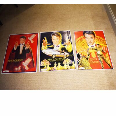 3 Lance Burton numbered posters form the Monte Carlo