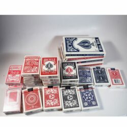 23 various US Playing Card Decks (all factory sealed early blue label Cincinnati printed decks) and 4 jumbo decks