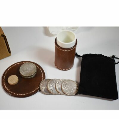 Cylinder and Coins ala John Ramsay by Viking: unopened in the box! Walking Liberty Halves