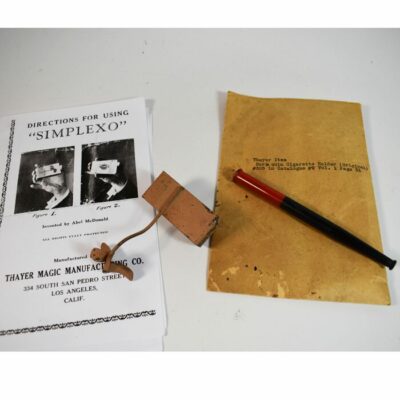 Harlequin Cigarette Holder and Simplexo card gimmick: two scarce Thayer Gimmicks