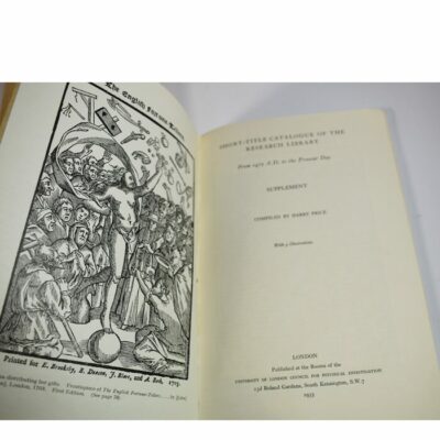 Proceedings of National Laboratory of Psychical Research short title catalogue and Supplement: 1935 Harry Price - Image 4