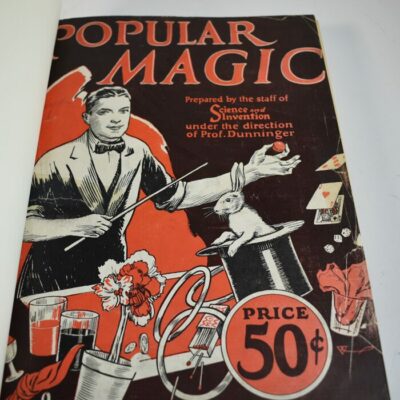 Dunninger's Popular Magic from Science and Invention: All three issues beautifully bound: 1926-1929: great find