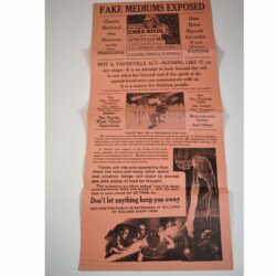 Charles Nicol Fake Mediums Exposed Panel Poster:  Do the spirits return?