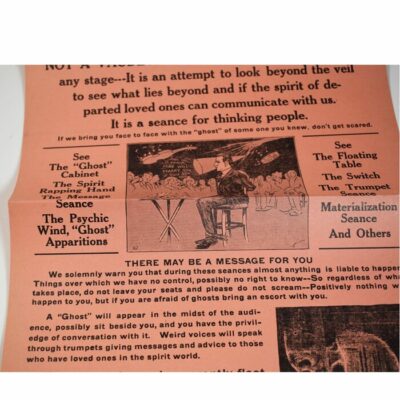 Charles Nicol Fake Mediums Exposed Panel Poster:  Do the spirits return? - Image 3