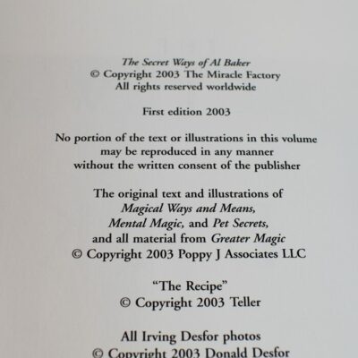 The Secret ways of Al Baker: Miracle Factory 2003 - Image 2
