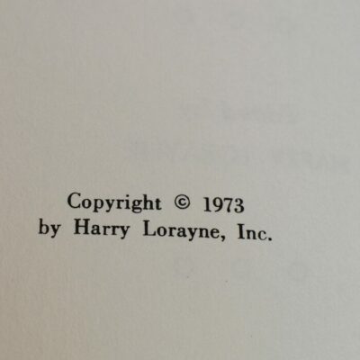 Rimshots: Harry Lorayne 1973 signed by the author - Image 3