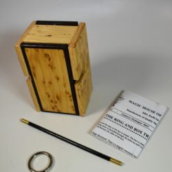 Large Size Ring In Box by Mel Babcock: Exotic Wood Version: As new