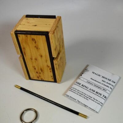 Large Size Ring In Box by Mel Babcock: Exotic Wood Version: As new