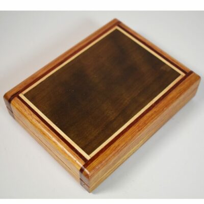 Mel Babcock Magnetic Card Box: exotic woods