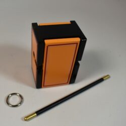 Mel Babcock Ring and Box: orange painted version