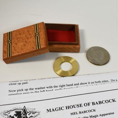 Silver Dollar Brass Washer Trick from Mel Babcock: exotic wood version makes this one unique! - Image 2