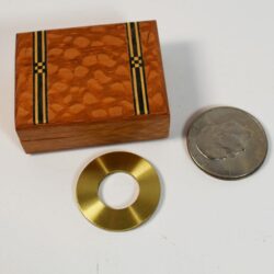 Silver Dollar Brass Washer Trick from Mel Babcock: exotic wood version makes this one unique!