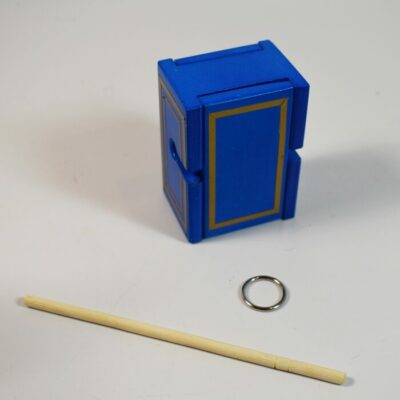 Mel Babcock Ring and Box: blue painted version - Image 2